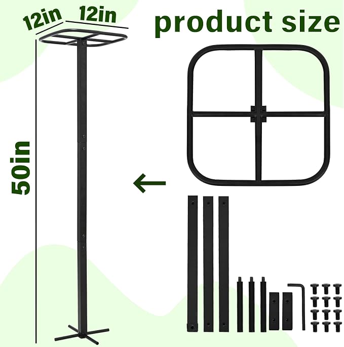 Yohsnor Dragon Fruit Trellis for Climbing Plants 50 * 12inches – Durable Metal Vertical Support Frame for Outdoor Gardens, Easy to Assemble, Stylish Design – Ideal Gift for Plant Enthusiasts