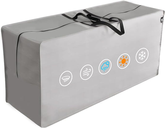 Outdoor Cushion Storage Bags Waterproof Outdoor Cushions Storage Bag Extra 48" L x 16" W x 22" H Large Patio furniture Cushion Storage Bag with Handle and Zipper