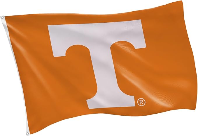 NCAA University of Tennessee Flag with Grommets, 3'x5' Tennessee Volunteers Outdoor College Flags & Banners for Garden Patio Indoor Wall Décor
