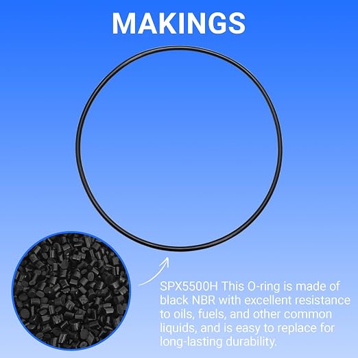 SPX5500H Strainer Cover O-Rings Compatible with Hayward Power | Flo Matrix SP1590 Series & Turbo Flo II Pumps, Durable NBR Seal for Pool Pump Maintenance (2-Pack)