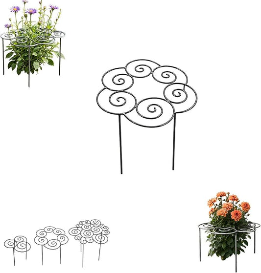 2026 Metal Plant Support Ring,Extra Large Peony Supports for Outdoor Plants,Perfect for Peonies Cages,Hydrangea Support Flower Cages,Grow-Through Plant Supports,A Garden Must-Have (1pcs*Medium)