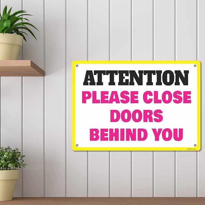 Custom Metal Sign for Outdoor and Indoor made from weatherproof non rusting aluminum. Full Color, UV Ink lasts years. Customized No Trespassing Signs, Personalized Delivery Signs for home or office. 7" x 10" - by ATX CUSTOM SIGNS
