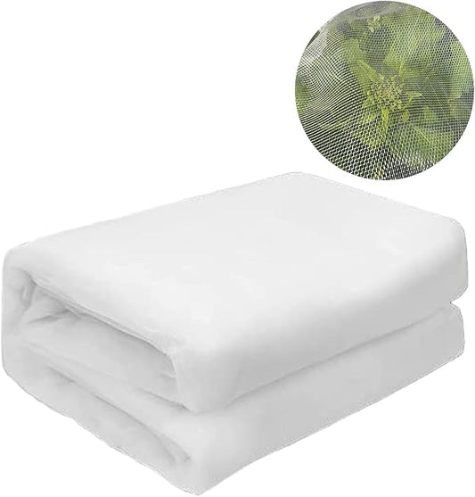 6.5X10Ft Garden Netting Pest Barrier – Ultra Fine Mesh Netting Plant Covers & Row Cover, Protects Vegetables, Fruits, Flowers from Mosquitoes, Insects, Birds, Deer & Squirrels