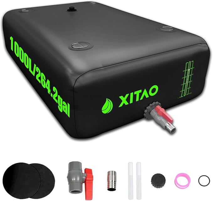 XITAO Water Bladder Storage Containers, Water Tank Foldable Portable Water Storage,Water Storage Bag Containers for RV, Camping, Garden, Irrigation, Drought Resistance, Firefighting