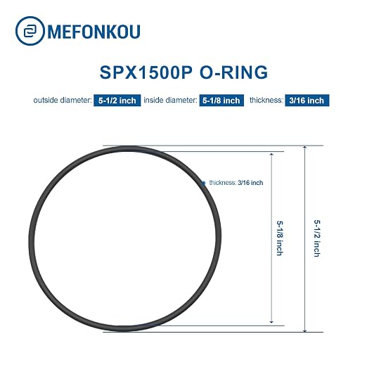 MEFOUKOU SPX1500P Lid Strainer Cover O-Ring for Power-flo 1500, LX, 1700 Series Pools Pumps and Pool & Spa Pump (3/Pack)