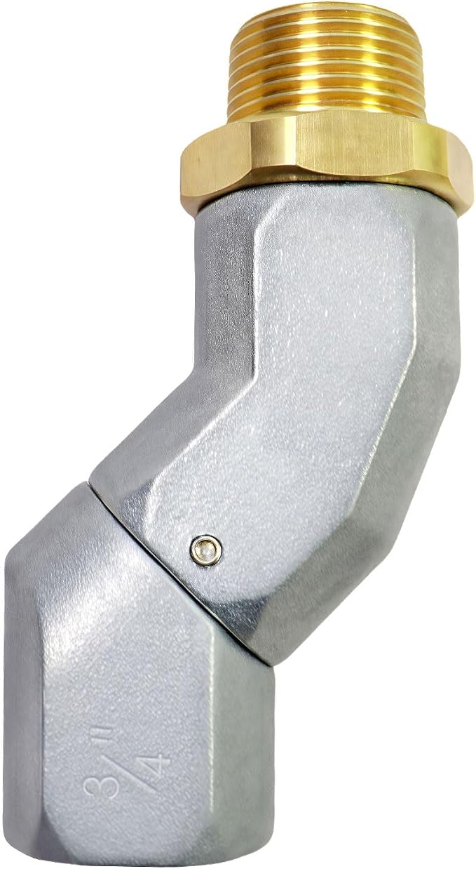 3/4 Inch Fuel Swivel, Fuel Hose Swivel with 3/4'' NPT Connector Fuel Plane Swivel with 360 Roating Connector Reduces Hose Kinking,Universal Multi-Plane Swivel Fit for Fuel Transfer Nozzle