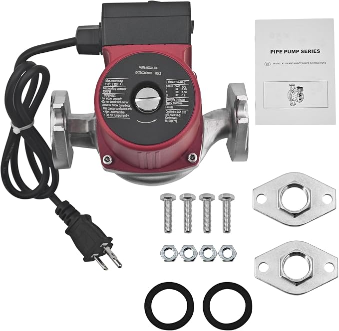 110223-306 1/25 Wet Rotor Circulator Pump Fit for Astro 230SS 115V 18GPM | stainless steel circulator pump 2800RPM Flange for Domestic Industrial Hydraulic Replace 110223306