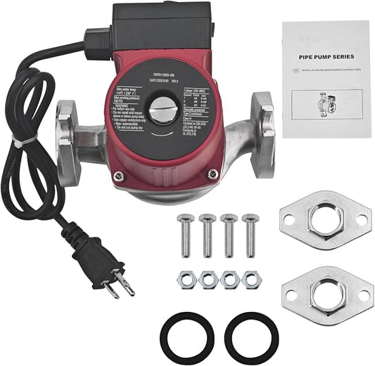 110223-306 1/25 Wet Rotor Circulator Pump Fit for Astro 230SS 115V 18GPM | stainless steel circulator pump 2800RPM Flange for Domestic Industrial Hydraulic Replace 110223306