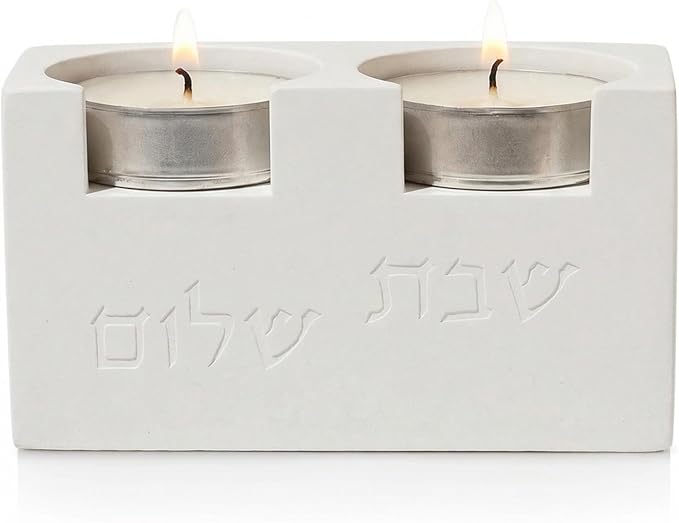 Cube Luxury Candle Holder Set – Modern Décor for Living Room & Dining Table - White