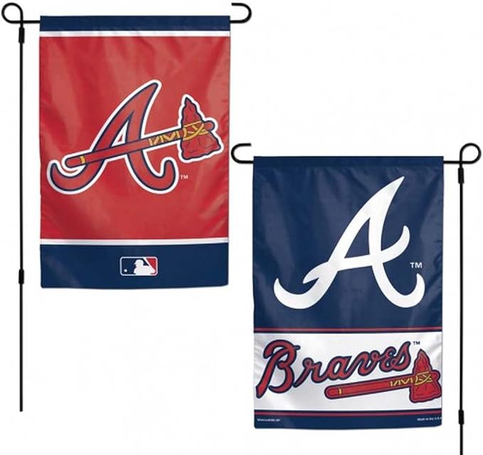 MLB Atlanta Braves 12x18 Garden Style 2 Sided Flag, One Size, Team Color