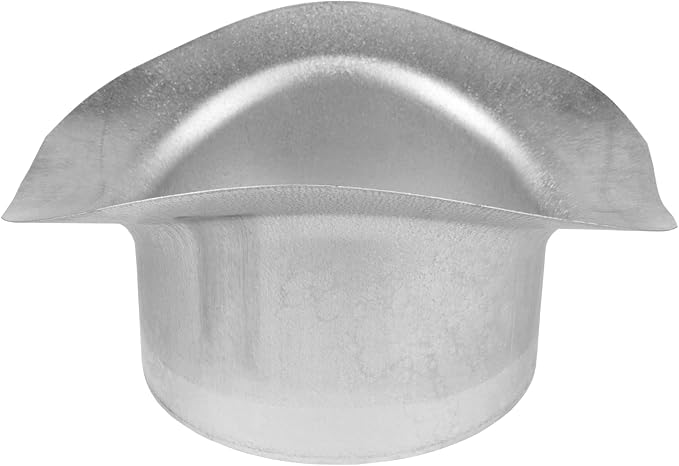 Repa Market Round 90 Degree Splitter for 10” Duct - 6" Outlet Branch Connector - Galvanized Steel Saddle Takeoff, Heavy Duty Supply/Exhaust Air Ventilation Duct Work Collar, Range Hood Duct Adapter