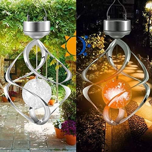 Solar Lights Outdoor Wind Chimes LED Colour Changing Hanging Light | Yard Decor,Garden Patio Balcony Lawn,Design Decoration,Birthday Gifts for Women Mom Grandma