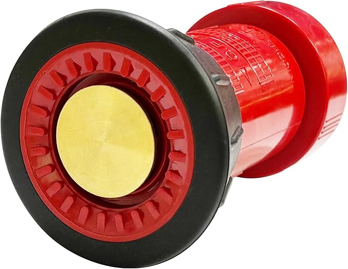 SAFBY Fire Hose Nozzle Thermoplastic Fire Equipment Spray Jet Fog (1" NPSH/NPT)