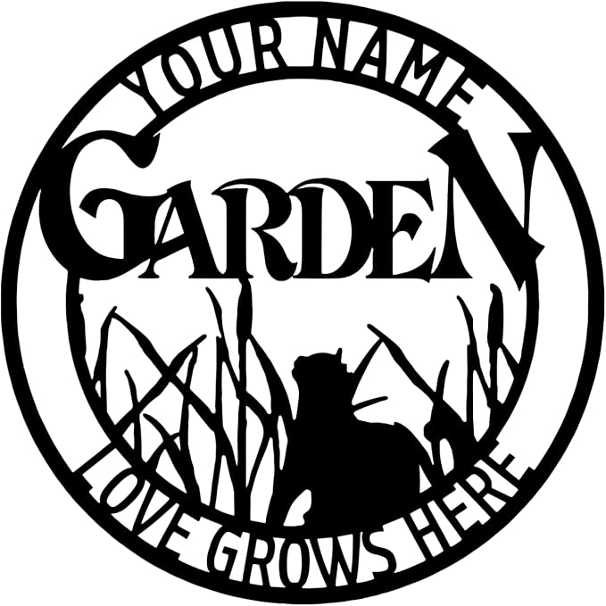 Yard Balcony Cottage Living Room Park Ornament Wall Decoration,Personalized Custom Metal Sculpture Sign Bird for Wedding,Memorial Day Monogram Signs for Garden