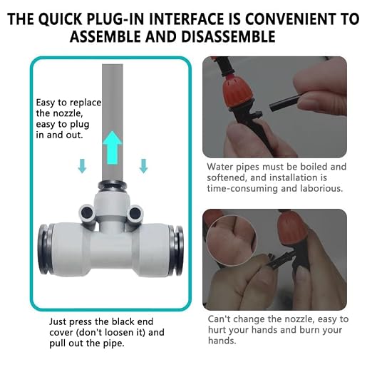 Drip Irrigation Kits,Quick Connector Automatic Irrigation System,with Replaceable Bending Dropper,atomizing Copper Nozzle for Watering System for Garden Plant Lawn Patio. (Timer)