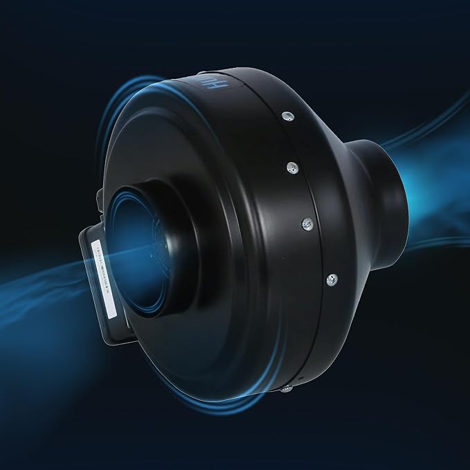 Hurricane Commercial Grade Inline Fan for Phresh and Black Ops Carbon Filters, Ideal-Air Ducting and Clamps and Titan Controls Ventilation Controllers
