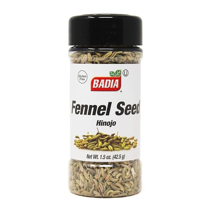 Badia Fennel Seed Whole, 1.5 oz - Whole Seeds, Mild Sweet Flavor, Gluten Free, Kosher