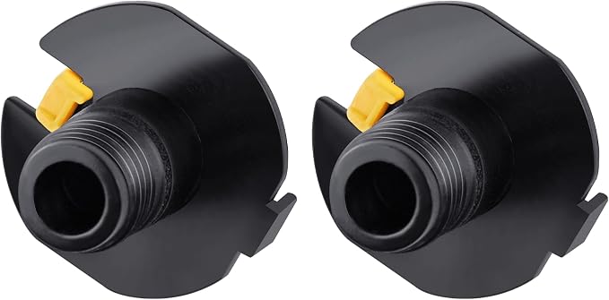 2Pcs Hose Reel Connector with Yellow Retainer Clip Part Compatible with S-uncast Model Hose Reels (2)