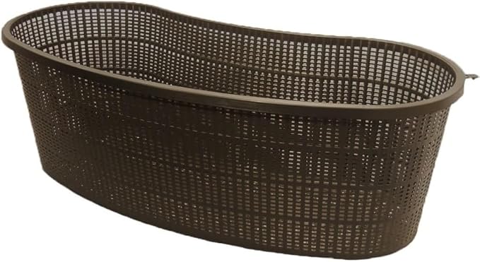 PondH2o Contour Kidney Shaped Plastic Slotted Mesh Aquatic Pond Plant Basket, 17 Inch (44cm), Value Three (3) Pack, Perfect for Lily's, Planting Pot, Baskets for Water Gardens, Aquaponics, Hydroponics