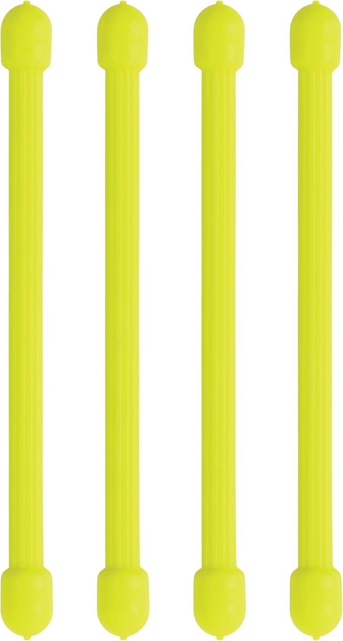 Nite Ize GT3-4PK-33 Original Gear Tie, Reusable Rubber Twist Tie, 3-Inch, Neon Yellow, 20 Pack, Made in the USA