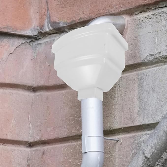 Housoutil Downspout Adapter Rain Gutter Diverter Rainwater Collection Barrel Connector for Roof Drainage Outdoor Use 10.86X9.05X6.92In