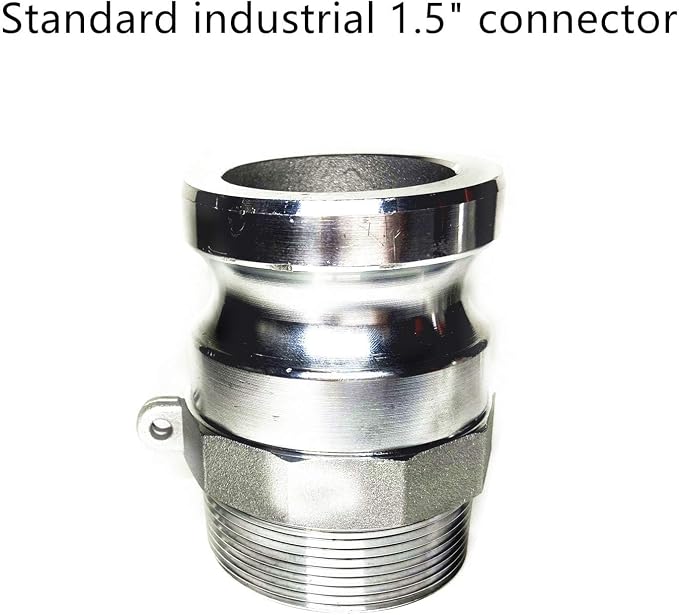 SAFBY Fire Hose Nozzle 1.5 Inch NPSH/NPT Thermoplastic Fire Equipment Spray Jet Fog with 1.5 Inch Aluminum Female and Male Fitting