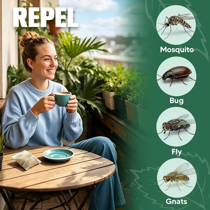Mosquito Repellent Outdoor Patio, Backyard Mosquito Repellents, Mosquito Deterrent Indoor for Home, Porch Mosquitoes Deterrent, Keep Mosquito Away for Room-10P