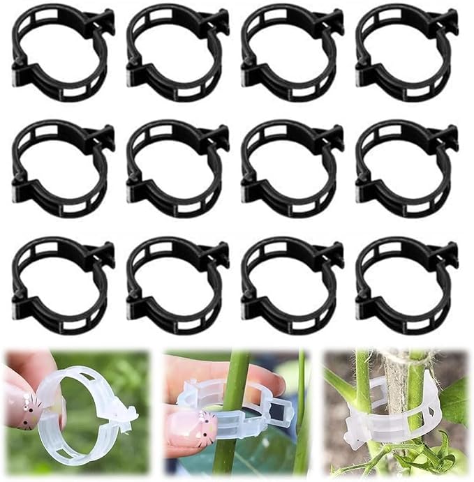 2025 Upgrade Plant Support Clips Reusable Garden Clips, Premium Secured Plastic Plant Clips, Tomato Trellis Clips for Climbing Plants Outdoor Indoor Plant Flowers Vine Fixing Support Clips