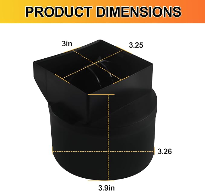 S97014185 for Broan 4" Damper/Duct Connector, Fits for Broan Various Models Duct Adapter Replacement, Exhaust Fan Damper Replacement (Pack of 2)