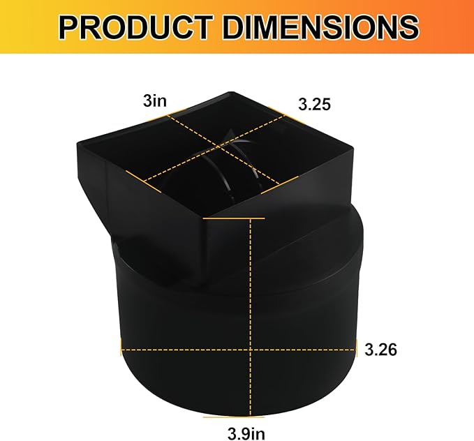 S97014185 for Broan 4" Damper/Duct Connector | Fits for Broan Various Models Duct Adapter Replacement, Exhaust Fan Damper Replacement