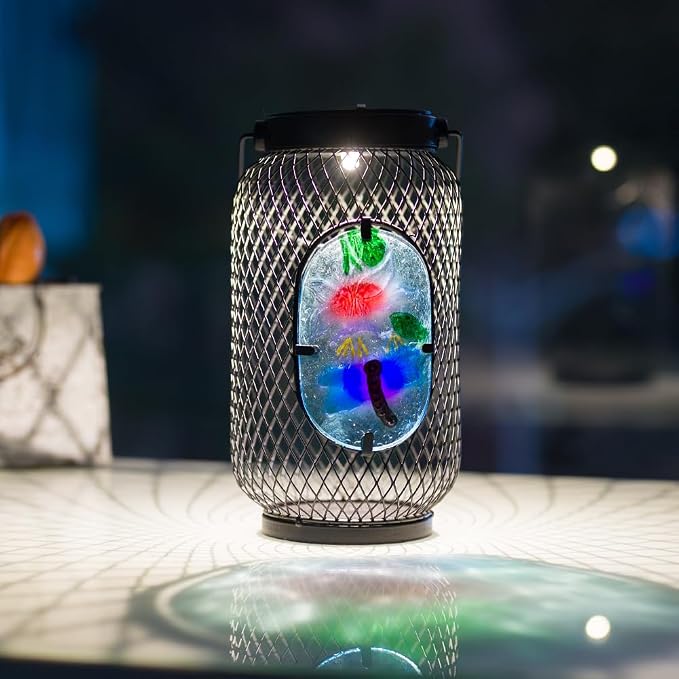 Solar Lantern Outdoor Waterproof,Dragonfly Hanging Solar Lights Outdoor, Garden Decor for Patio Yard Table, Birthday & Mother's Day Gifts for Women Gifts