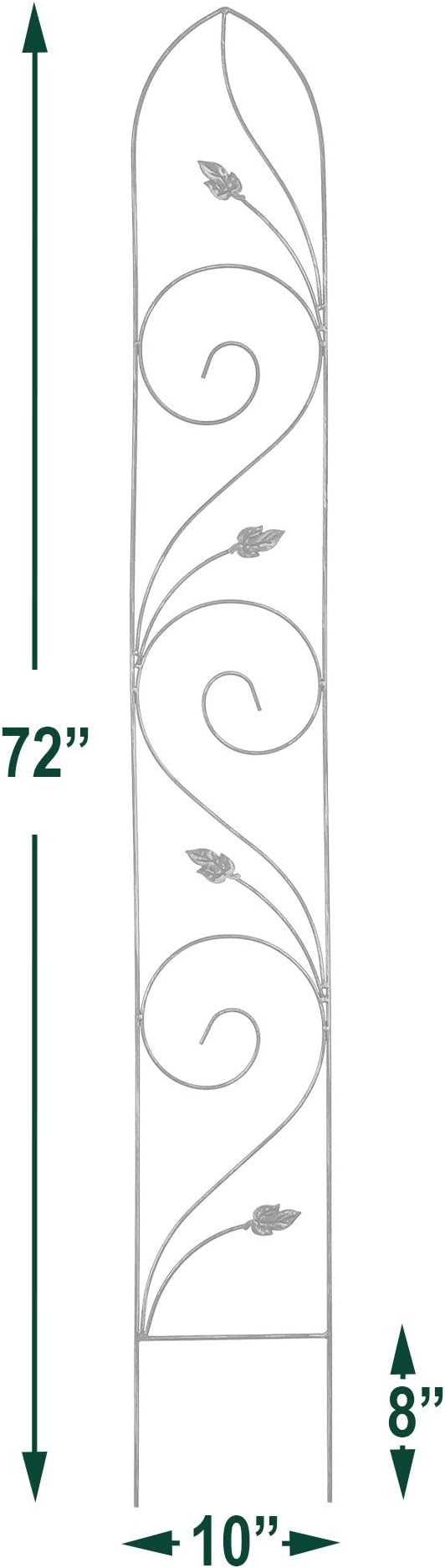 TR06 Autumn Leaf Trellis 6'x10, Black
