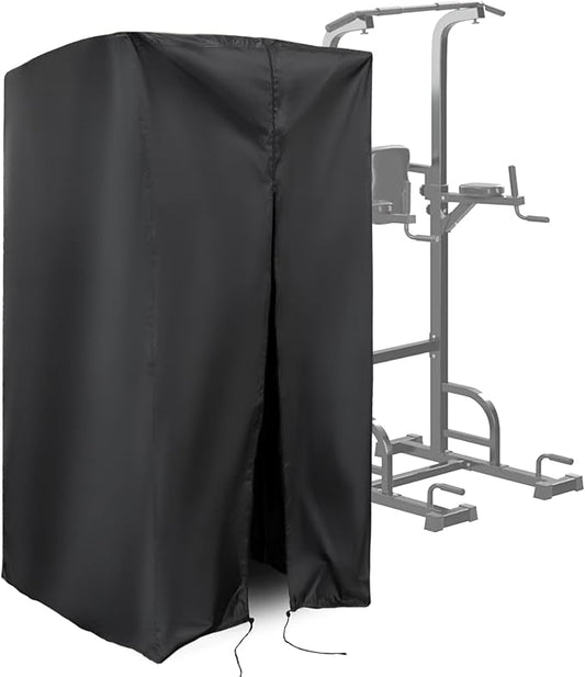 Pull Up Bar Station Cover for Power Tower,Pullup Dip Station Cover | 42x40x64,Waterproof Dustproof Heavy Duty Oxford Fabric Cover with Zipper,for Free Standing Pull Up Bar at Lowest Position