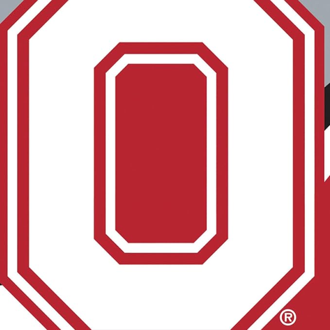 NCAA Ohio State University House Flag, 28 x 44, Double Sided Garden Flags for Outside, Outdoor College Flags & Banners for Gardens Patio, Indoor Wall Decor Flag for Room