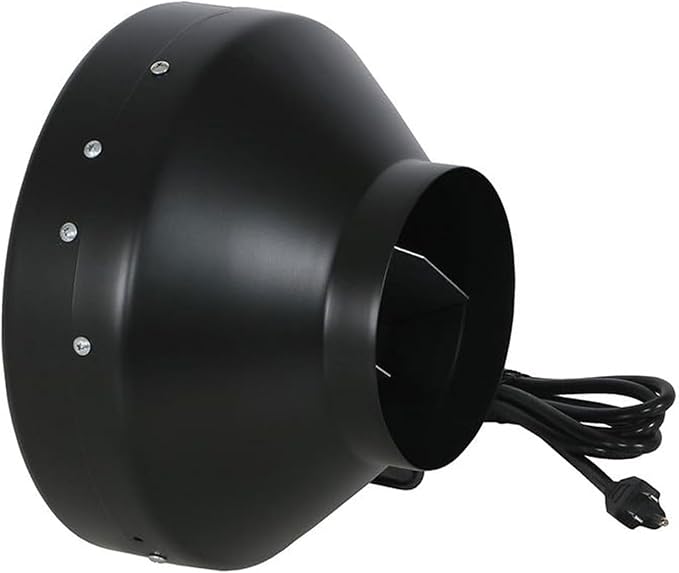 Hurricane Commercial Grade Inline Fan for Phresh & Black Ops Carbon Filters, Ideal-Air Ducting and Clamps and Titan Controls Ventilation Controllers