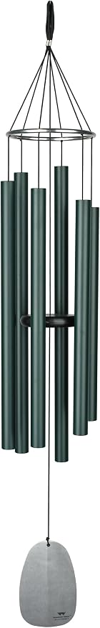 Woodstock Chimes Signature Collection, Bells of Paradise, Rainforest Green 44", Decor Designs Wind Chimes for Outdoor, Patio, Home or Garden Décor (BPLRG)