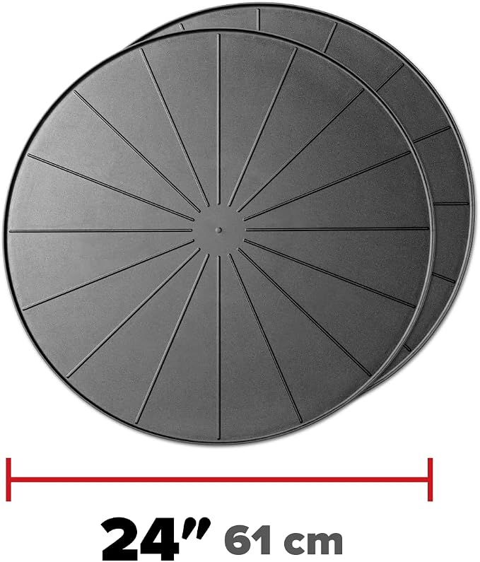 WeatherTech 24" Project Mats/Coasters - Contain Projects and Their Messes (8A22CST2PKBK) - Black (2-Pack)