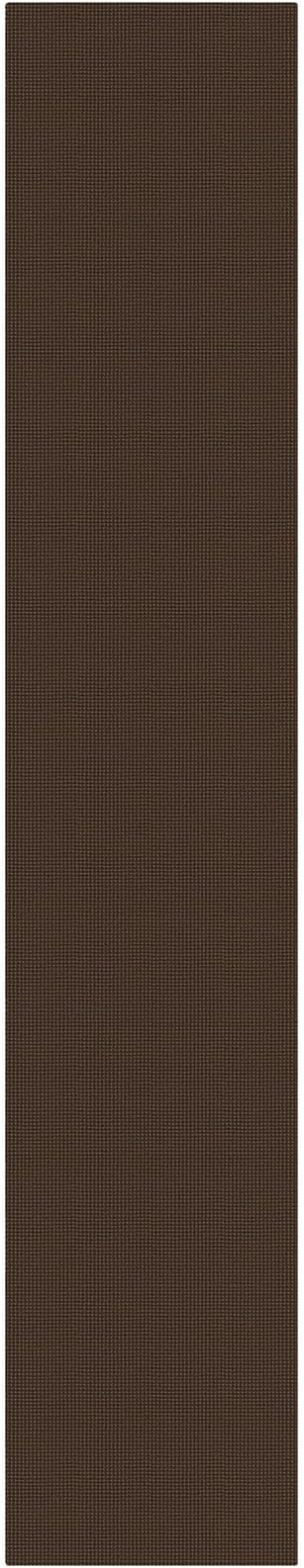 KOZYFLY Cotton 2.5'x14' Runners Rugs for Hallway, Long Washable Runner Rug, Woven Non Slip Kitchen Runner, Flatweave Entryway Rug, Floor Carpet for Entry, Aisle, Hall, Brown/Dark Brown