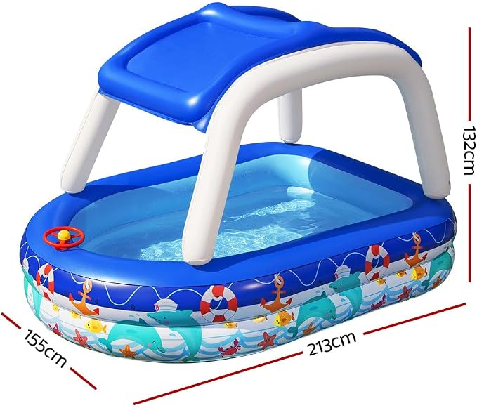 BESTWAY Sea Captain Family Pool, 213 x 155 x 132 cm 54370