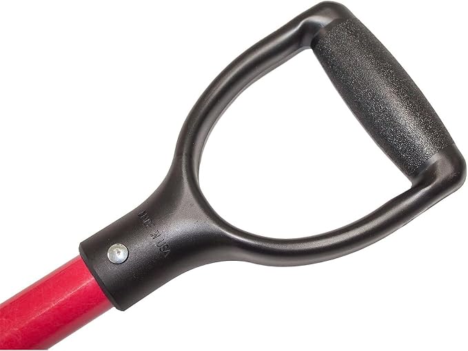 Bully Tools Spading Fork with D-Grip, Heavy Duty Garden Fork for Digging, Aerating and Harvesting Root Crops, 44" Fiberglass Handle, Ideal for Garden Beds and Pavers Base Prep, 100% Made in USA