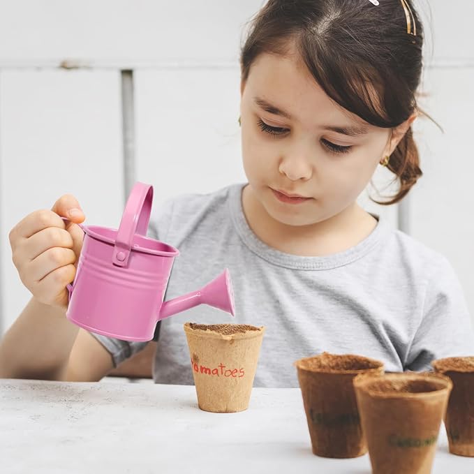 NOLITOY 5Pcs Small Watering Can: Anti-Leak Thick Metal — Indoor Watering Pot for House Plants — Mini Gardening Gifts for Kids Home Desk
