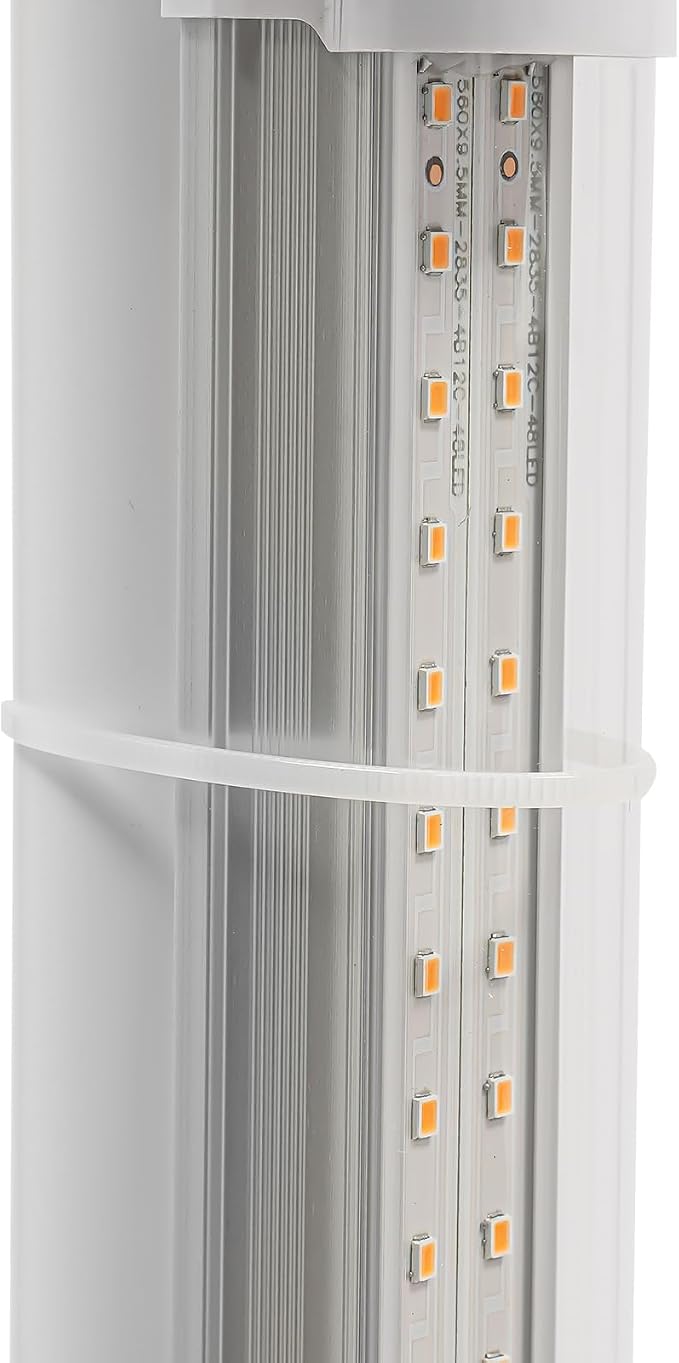 Hydroponic Tower Growing System Kits with LED Grow Lights 30 Pods Indoor Vertical Planter Germination Kit 6 Layers Hydroponic Tower for Fruits, Vegetables, Herbs, and Miniature Greens (White)