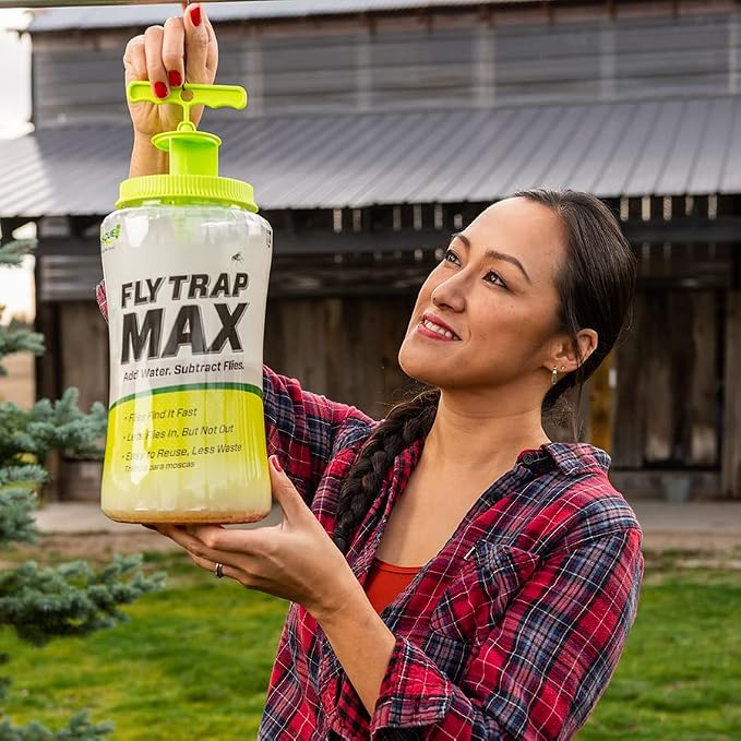 RESCUE! Fly Trap Max – Extra Large Reusable Outdoor Fly Trap - 2 Traps