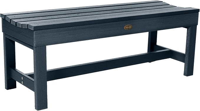 Sequoia Professional Commercial Grade Weldon Backless Picnic Bench, 4ft, Nantucket Blue