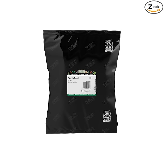 Frontier Co-op Whole Cumin Seed, 1-pound Bulk Bag, Rich, Warm, Complex Earthy Spice Flavor, Kosher
