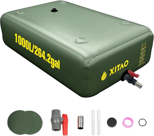 XITAO Water Bladder Storage Containers, Water Tank Foldable Portable Water Storage,Water Storage Bag Containers for RV, Camping, Garden, Irrigation, Drought Resistance, Firefighting