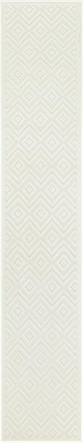 Nourison Home Versatile Ivory White 2'2" x 20' Area Rug - Easy Clean, Non Shedding, Bed Room, Living Room, Dining Room, Kitchen (20' Runner)