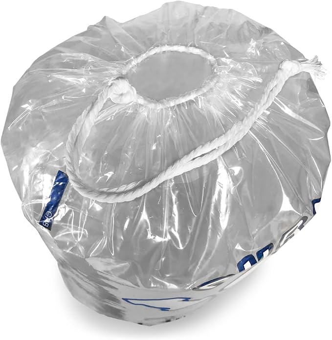 ice bags 10 lb with Drawstring, 500 Count – Heavy Duty 12" x 18" Plastic Ice Bags for Bulk Commercial Use, Gas Stations & Convenience Stores – By Interplas