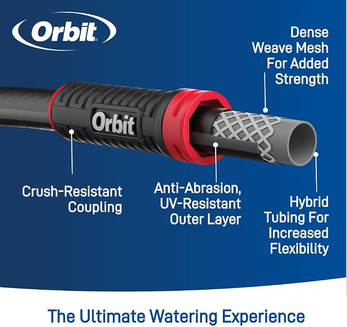 Orbit Pro POLYFUSION Heavy Duty Water Hose (100-Foot x 5/8-Inch)