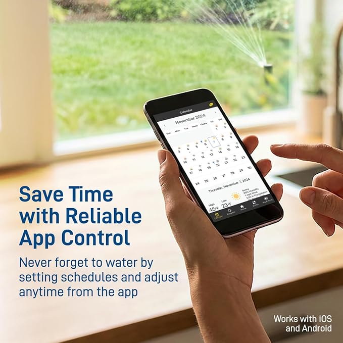 Orbit B-hyve Smart Indoor/Outdoor Sprinkler Controller - 6-Zone - App Controlled Smart Controller with Custom Irrigation Schedules - Weatherproof Multi-Zone Sprinkler System - 57946 (Pack of 6)